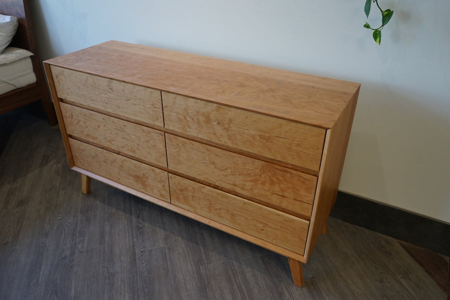 Natural Mattress  Dresser Mid Century Solid Cherrywood dresser - Horizontal