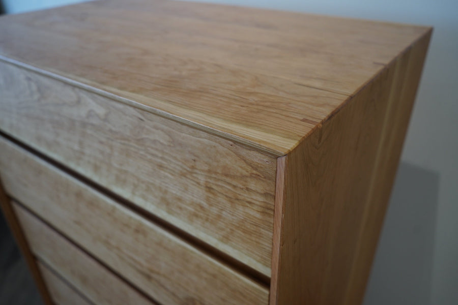 Natural Mattress  Dresser Mid Century Solid Cherrywood dresser - Horizontal