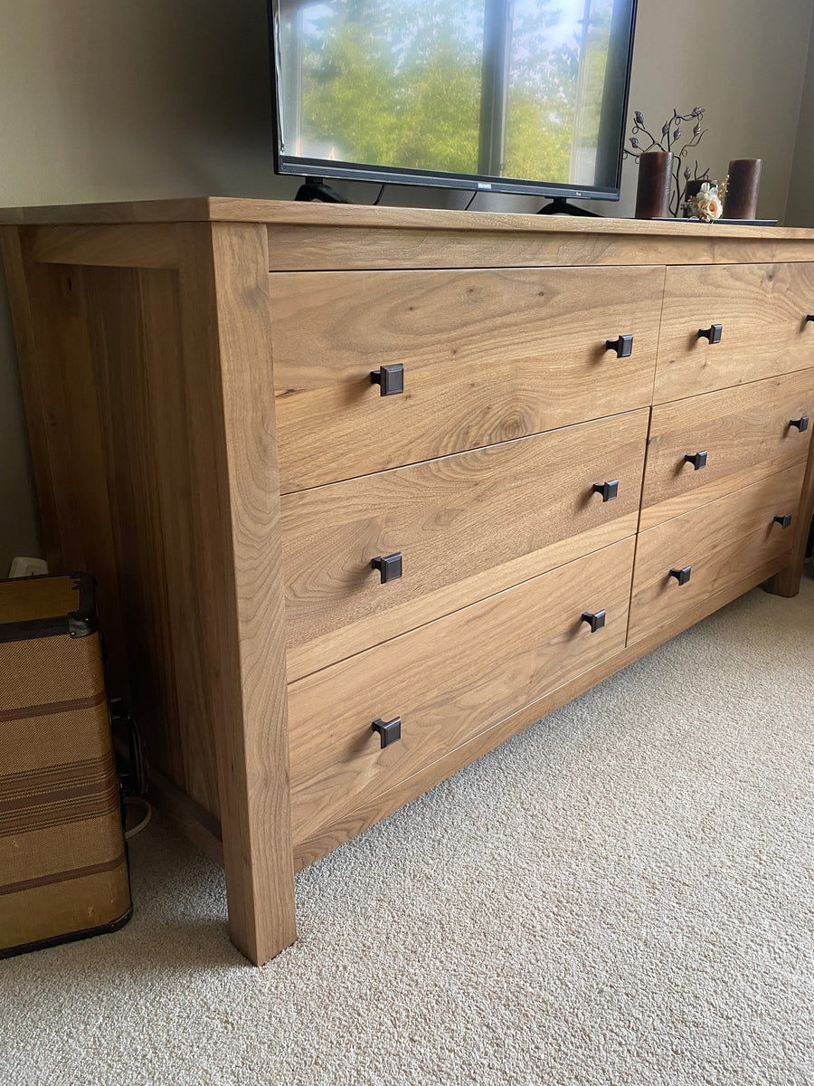 Walnut Shaker Dresser - Horizontal Walnut Shaker Dresser - Horizontal