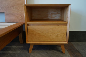 Natural Mattress  Side table Mid Century Solid Cherrywood Nightstand