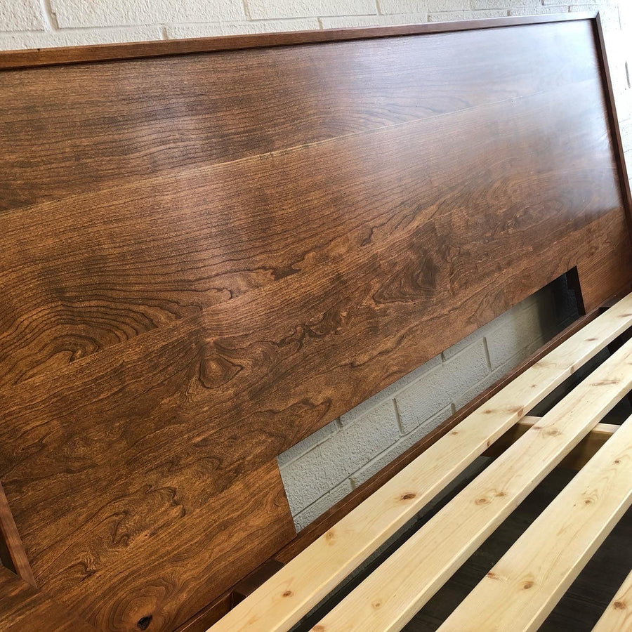 Natural Mattress  $3150.00 / $2950.00 Mid Century Solid Cherrywood Bed Frame