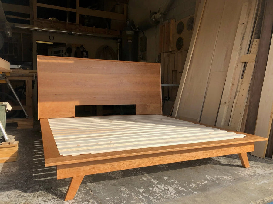 Natural Mattress  $3150.00 / $2950.00 Mid Century Solid Cherrywood Bed Frame