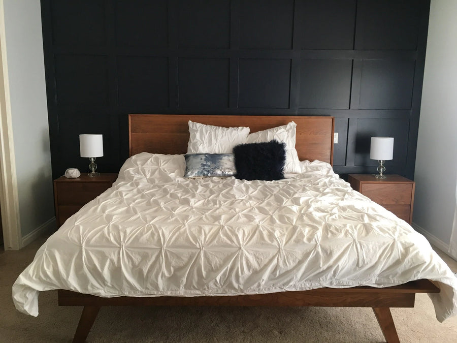Natural Mattress  $3150.00 / $2950.00 Mid Century Solid Cherrywood Bed Frame