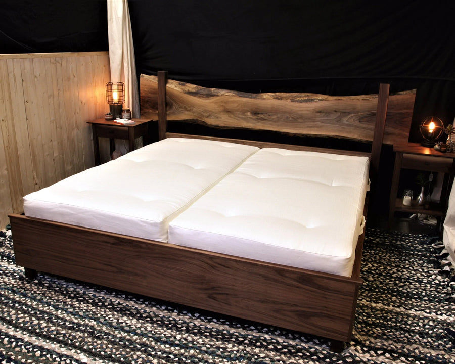 Natural Mattress Bed Frame Live Edge Headboards